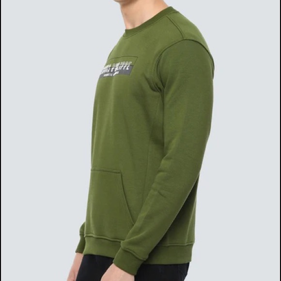 NWOT Louis Philippe Olive Sweatshirt - Picture 4 of 12